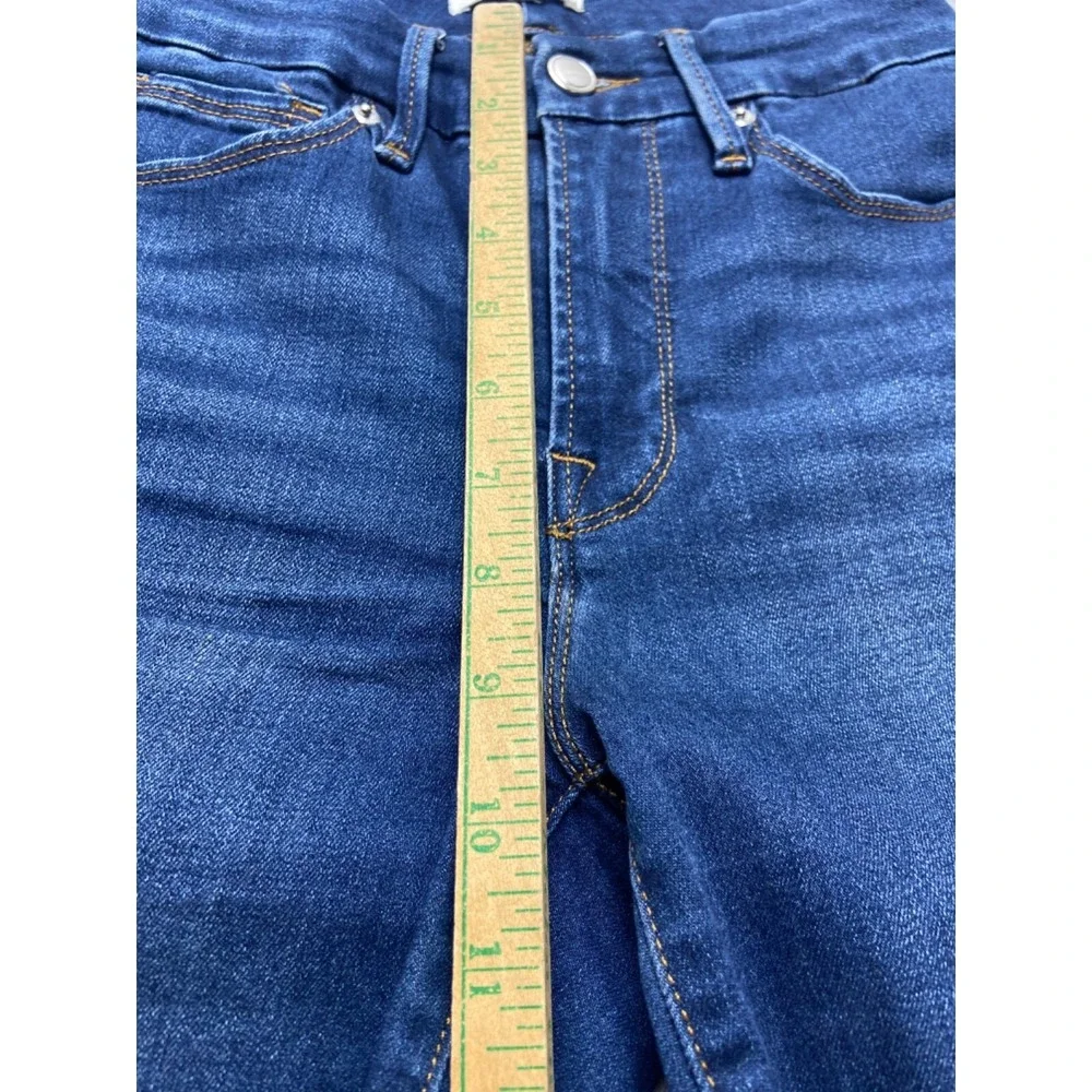 Good American Skinny Jeans Womens 2/26 Blue Mid Rise Stretch Medium Wash